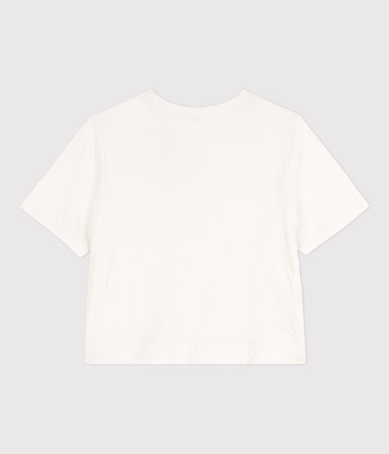 T-shirt LE BOXY in cotone donna bianco MARSHMALLOW