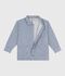 Giacca in cotone a righe bambino blu/bianco