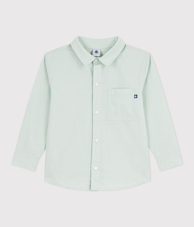 Camicia a maniche lunghe in cotone tinta unita bambino SPRAY