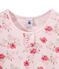 Pigiama bambina con stampa floreale rosa VIENNE/bianco MULTICO