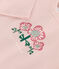 T-shirt bebè a maniche lunghe in cotone rosa SALINE