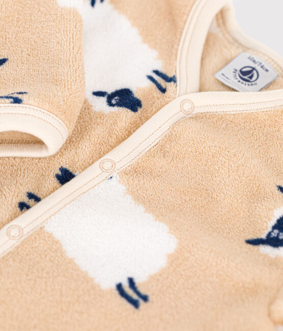 Tutina pigiama in pile neonato TRENCH/ MULTICO