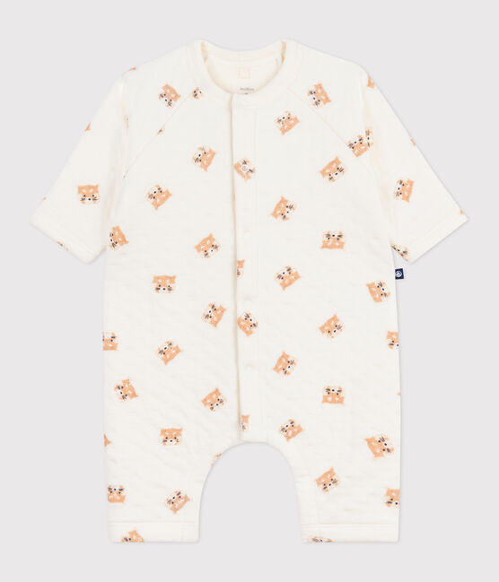 Tutina neonato in cotone con panda rossi stampati MILK/ MULTICO