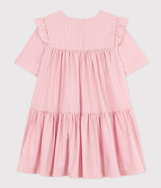 Abito manica corta in cotone bambina SALINE/ SHOCKING