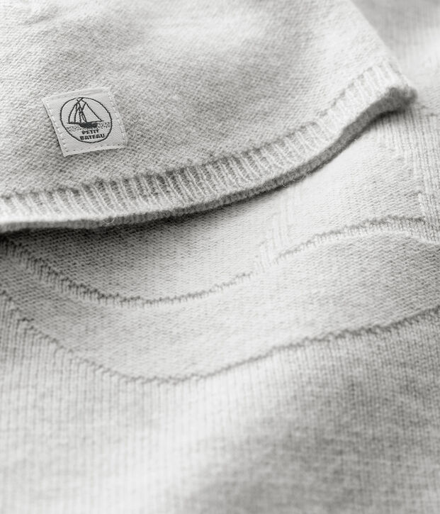 Completo 2 pezzi beb&egrave; in maglia di lana e cashmere multicolore