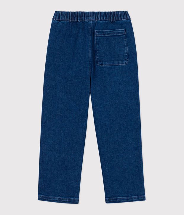 Pantaloni in denim bambina blu