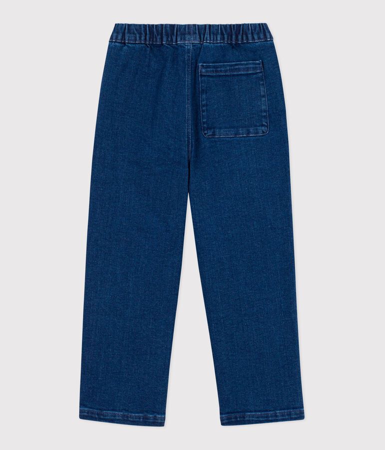 Pantaloni in denim bambina blu