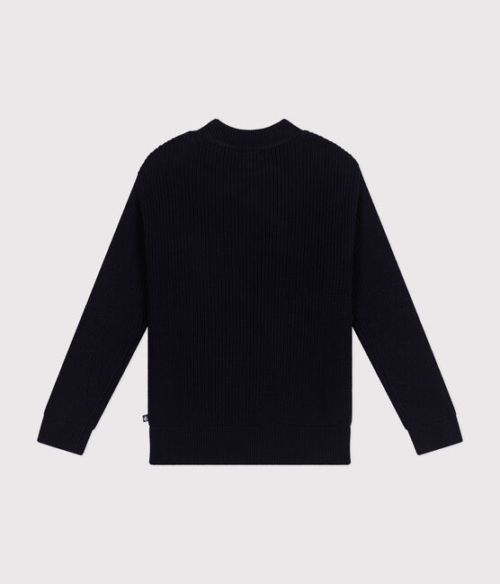 Maglione a costa inglese in cotone Donna blu SMOKING