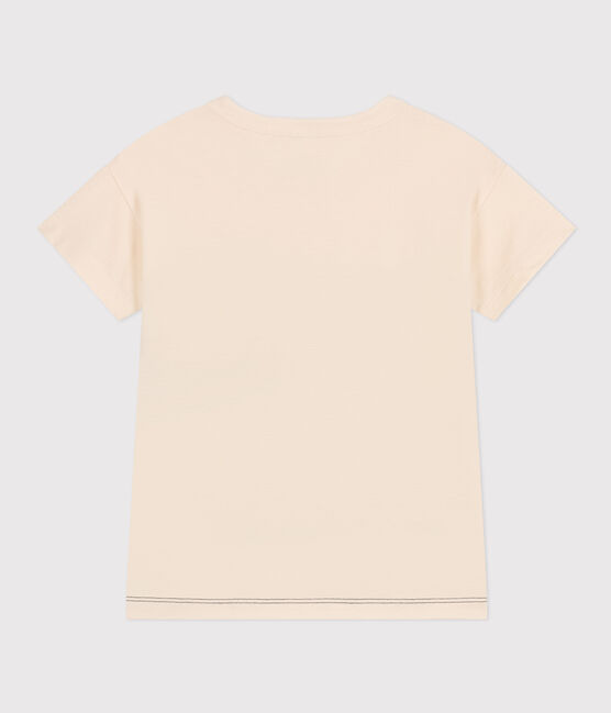 T-shirt bambino in jersey bianco AVALANCHE/ MULTICO