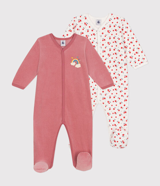 Set di 2 pigiami in ciniglia neonato variante 1