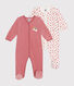 Set di 2 pigiami in ciniglia neonato