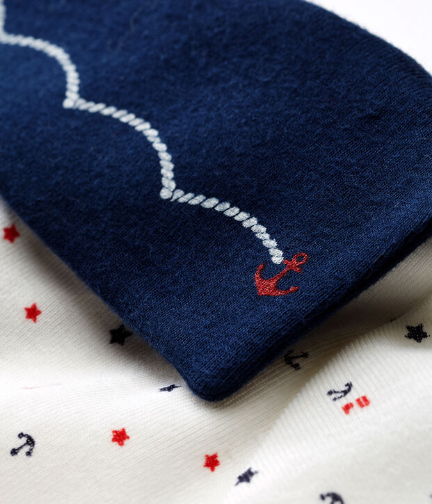 Tutina corta beb&egrave; maschio bianco/multicolore