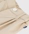 Pantaloni in serge tinta unita neonato beige