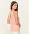 Canottiera donna in lino cangiante rosa ROSAKO/rosa COPPER