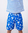 Shorts da mare bambino con stampa blu PORCELANA/ MARSHMALLOW