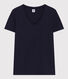 T-shirt LE DROIT scollo a V in cotone Donna