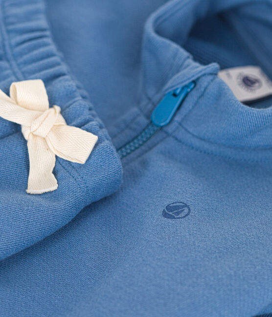 Set felpa e pantaloni neonato blu BEACH