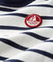 T-shirt a manica lunga bebè maschio a righe marinare bianco MARSHMALLOW/blu SMOKING CN