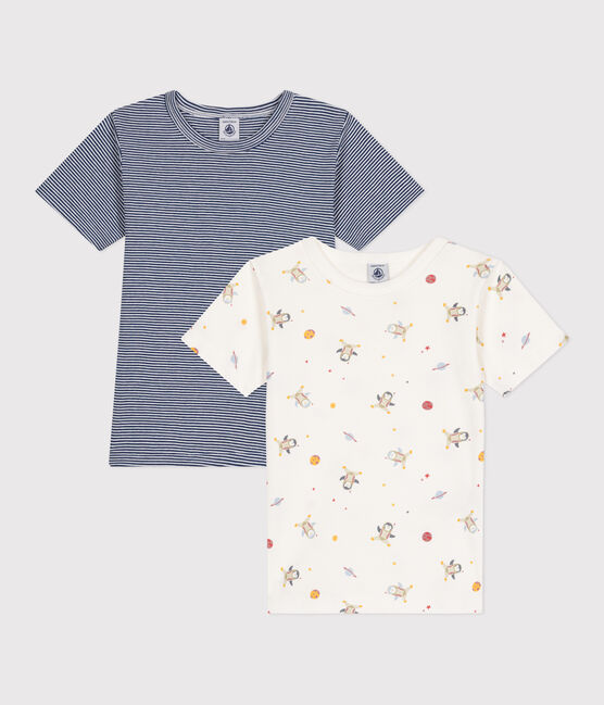 Set di 2 T-shirt a maniche corte in cotone bambino variante 1