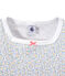 Pigiama corto bambina stampato bianco ECUME/bianco MULTICO