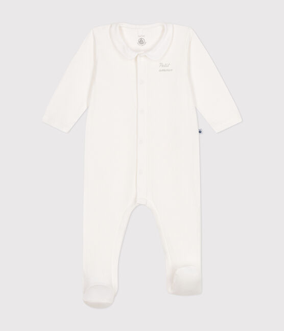Pigiama in tubique neonato bianco MARSHMALLOW