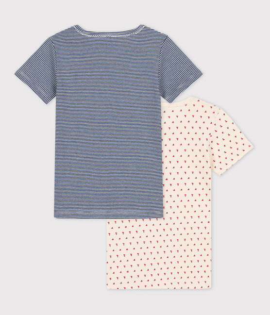 Confezione da 2 t-shirt a maniche corte bambina cotone variante 1