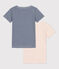 Confezione da 2 t-shirt a maniche corte bambina cotone variante 1