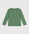 T-shirt a maniche lunghe in jersey sottile bambino verde PALMERAIE