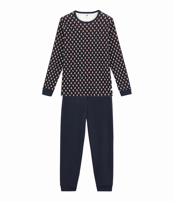 Pigiama per bambino blu SMOKING/bianco MULTICO