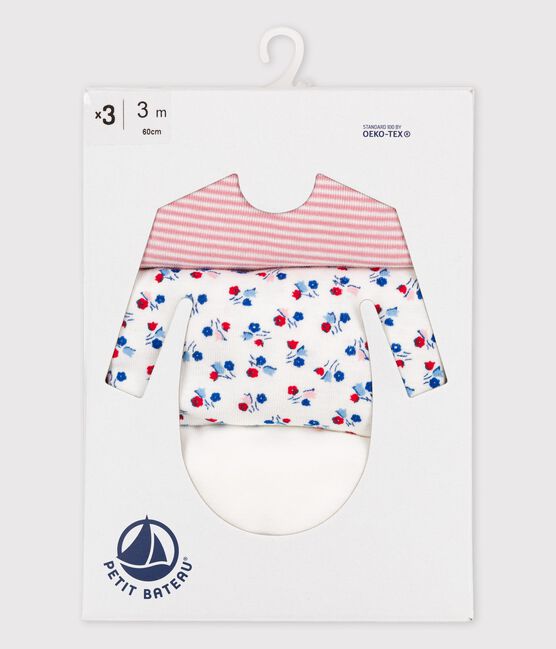 Confezione da 3 body a maniche lunghe in cotone variante 1