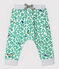 Pantaloni in costina fantasia bebè maschio bianco MARSHMALLOW/bianco MULTICO