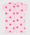 Tutina corta in cotone con stampa a cuori neonato MARQUISE/ PEACHY