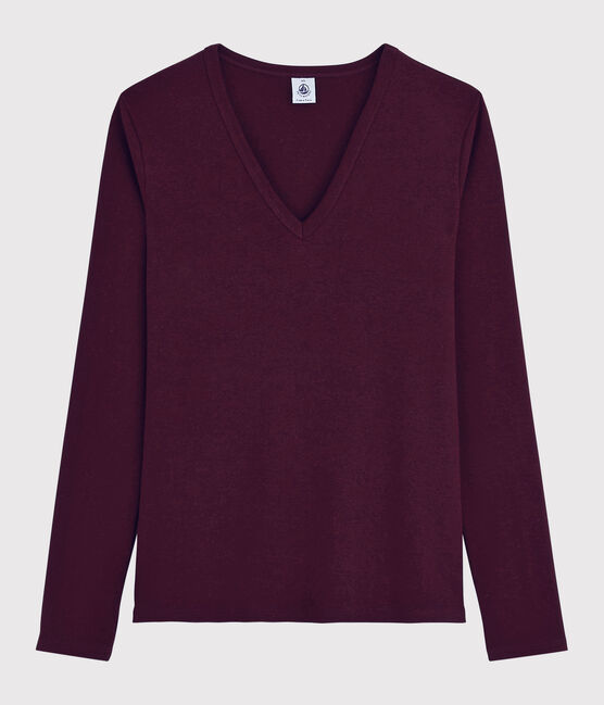 T-shirt iconica scollo a V donna rosso ALIVE