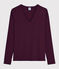 T-shirt iconica scollo a V donna rosso ALIVE