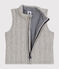 Gilet senza maniche in tubique neonato grigio CHATON CHINE