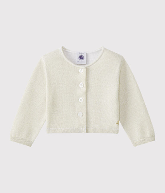 Bolero bambina brillante bianco ECUME/marrone EM DORE