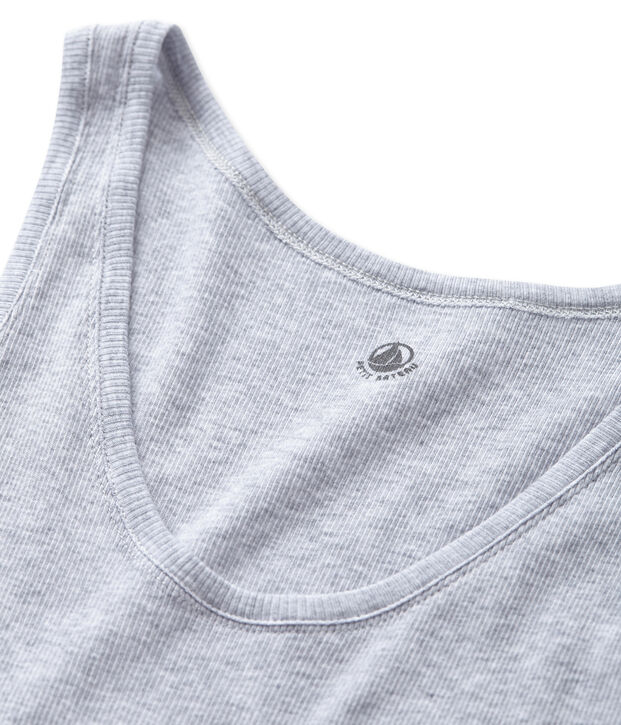 Camicia da notte in cotone ultra light grigio