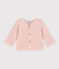 Cardigan in tricot a punto legaccio per bebè rosa SALINE