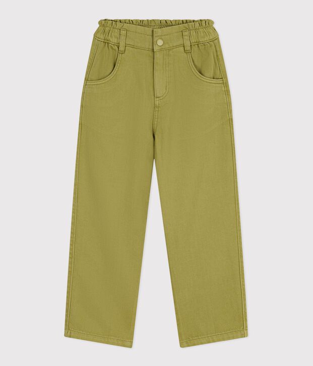 Pantaloni in cotone bambino verde