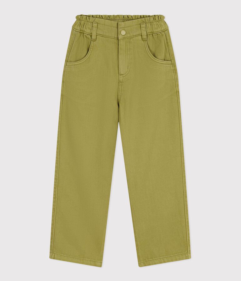 Pantaloni in cotone bambino verde