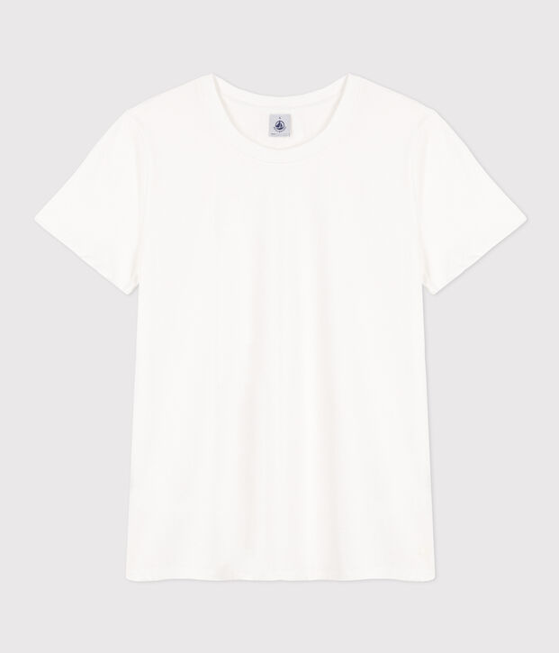 T-shirt LE DROIT girocollo in cotone Donna bianco