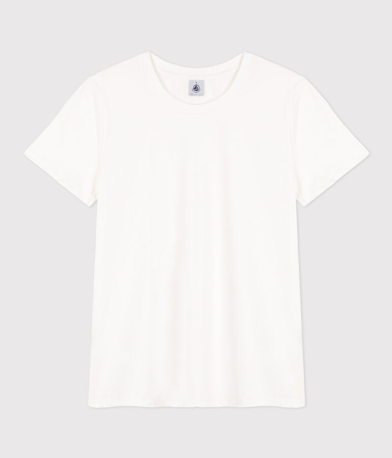 T-shirt LE DROIT girocollo in cotone Donna bianco