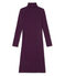 Vestito donna collo alto a righe in cotone ultra light rosso CLAFOUTI/blu MEDIEVAL