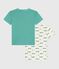 Set di T-shirt a maniche corte in cotone con stampa bambino variante 1