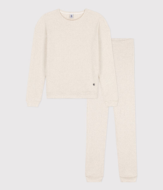 Pigiama donna in cotone beige MONTELIMAR CHINE