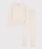 Pigiama donna in cotone beige MONTELIMAR CHINE