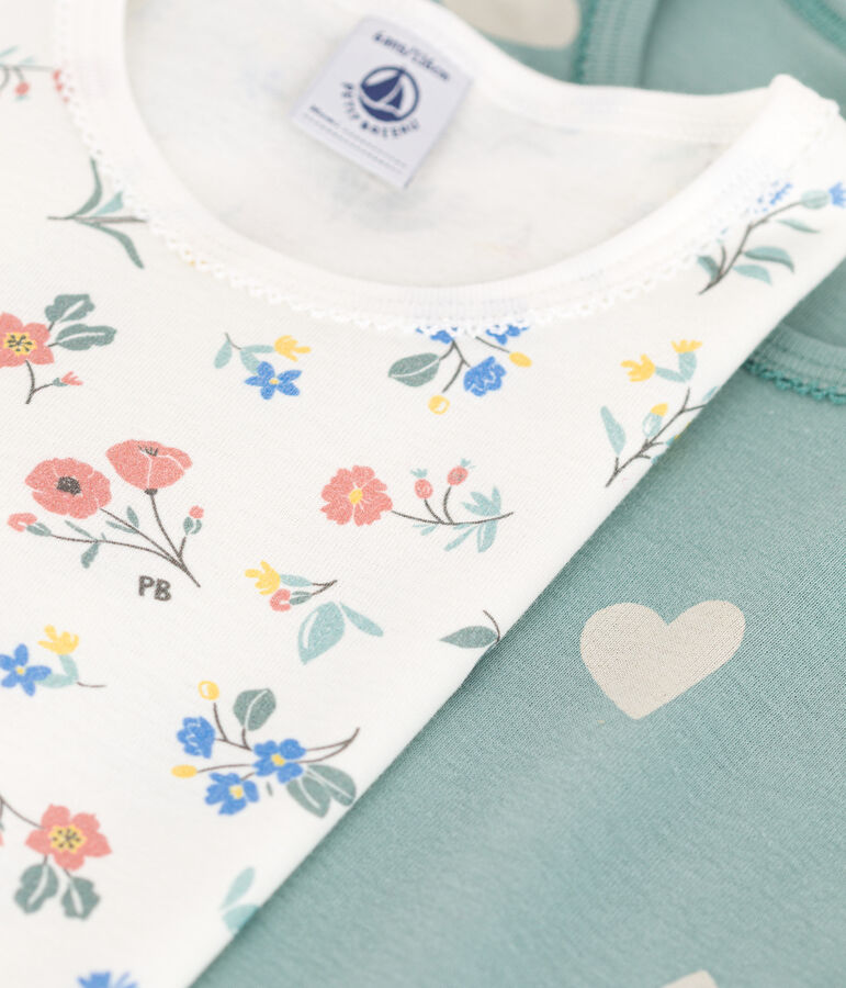 Set di due pigiami corti bambino in cotone multicolore