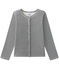 Cardigan per bambina millerighe in tubique blu SMOKING/beige COQUILLE