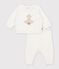 Completo neonato in maglia lavorata fantasia MILK