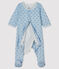 Bodyjama bebè in tubique blu FRAICHEUR/bianco MULTICO